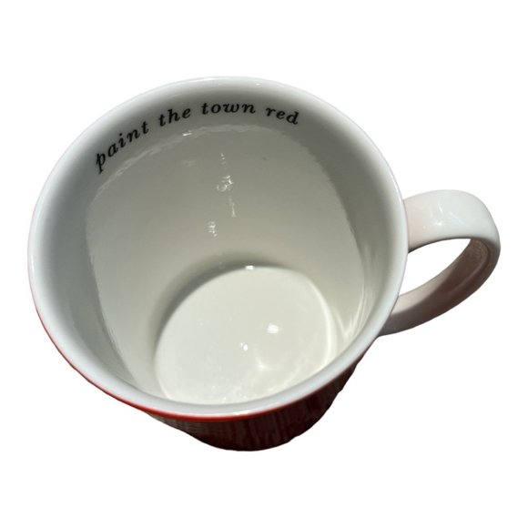 KATE SPADE Mug 'paint the town red' Say The Word Series Lenox 12 oz **READ - Picture 7 of 8